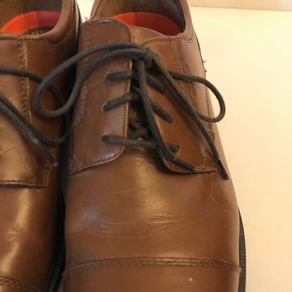 Rockport Essential Detail II cap toe shoe Brown 8 - Picture 3 of 11